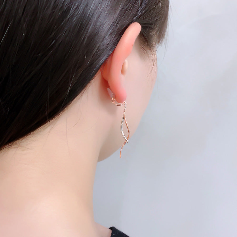 K14GF/SV 舞い躍る軌跡 イヤリング|GFE4151PW