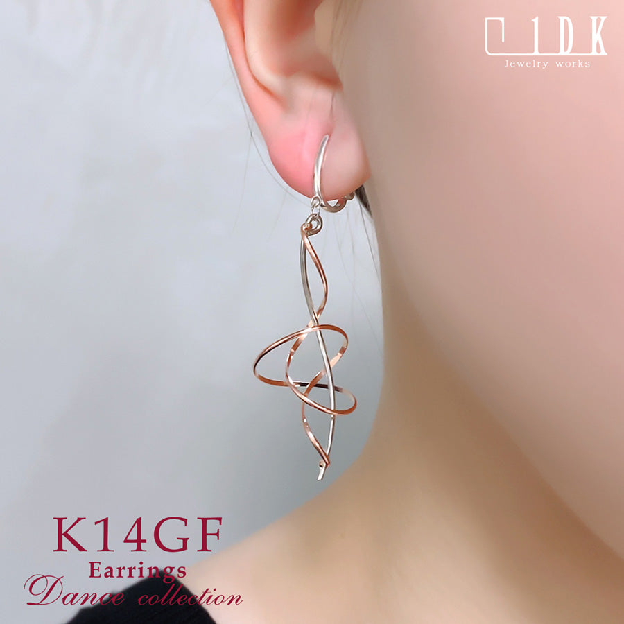 K14GF/SV 優美なる所作 イヤリング|GFE4155PW