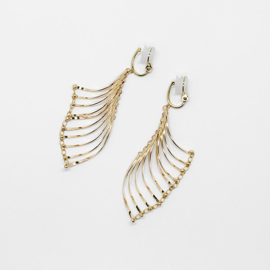 K14GF/SV 振り仰ぐ美徳 イヤリング|GFE4160