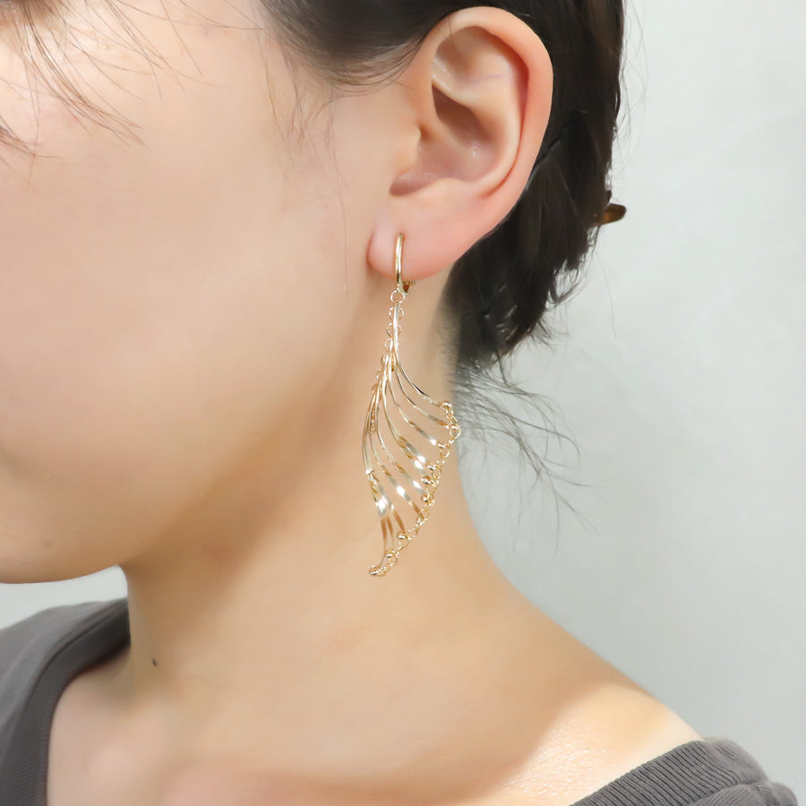 K14GF/SV 振り仰ぐ美徳 イヤリング|GFE4160