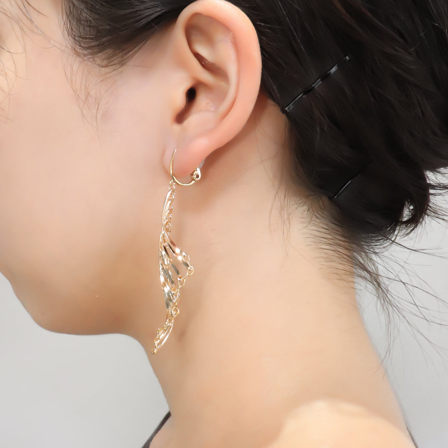 K14GF/SV 振り仰ぐ美徳 イヤリング|GFE4160