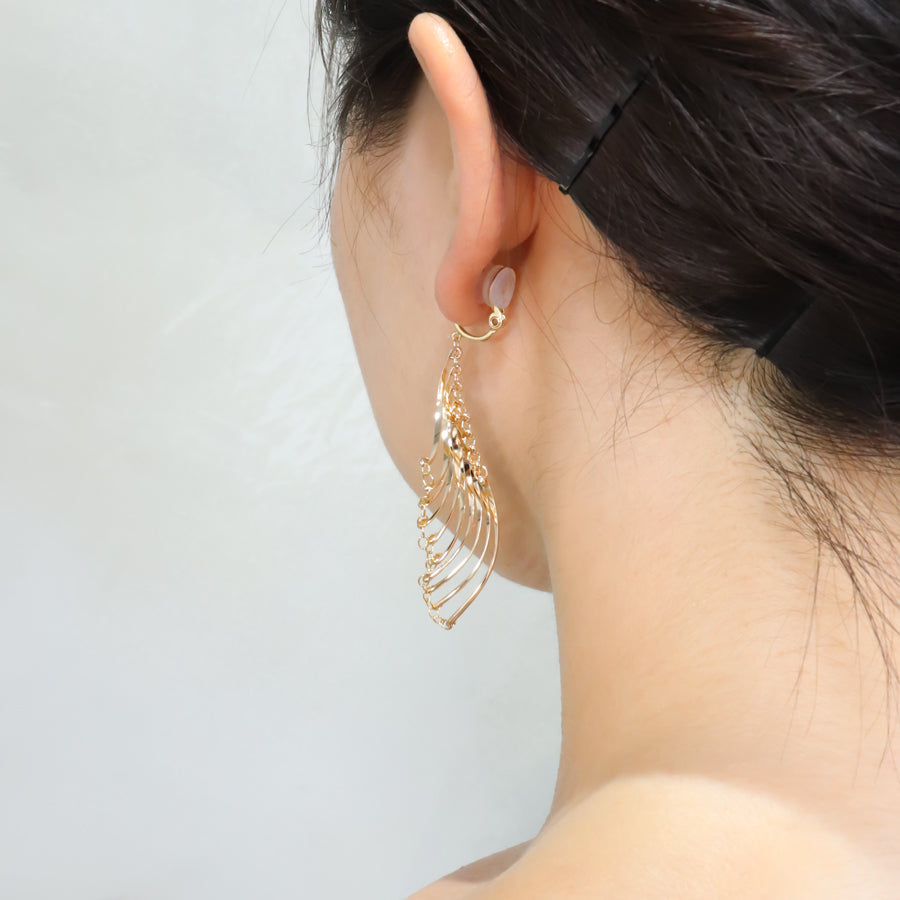 K14GF/SV 振り仰ぐ美徳 イヤリング|GFE4160