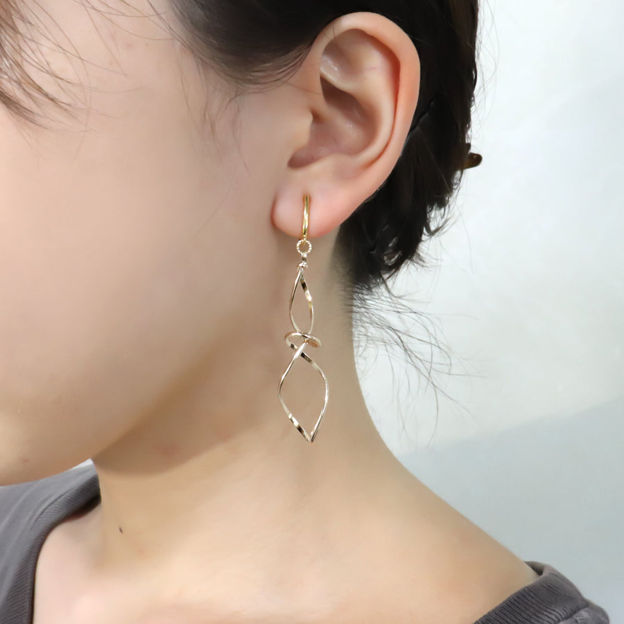 K14GF/SV 豊潤な模様 イヤリング|GFE4162