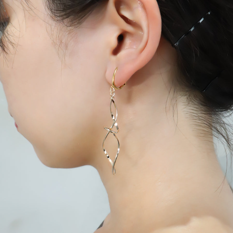 K14GF/SV 豊潤な模様 イヤリング|GFE4162