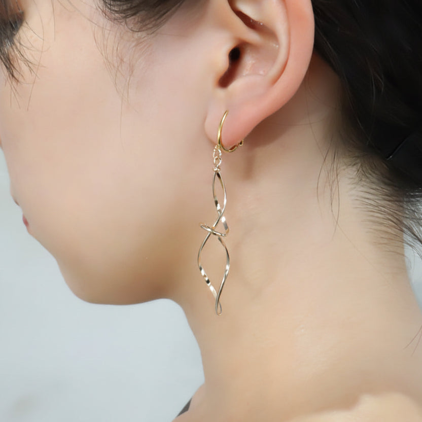 K14GF/SV 豊潤な模様 イヤリング|GFE4162