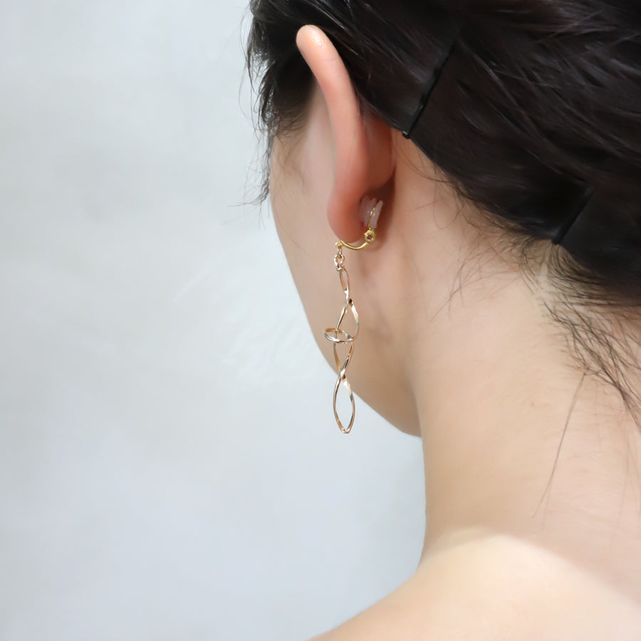 K14GF/SV 豊潤な模様 イヤリング|GFE4162