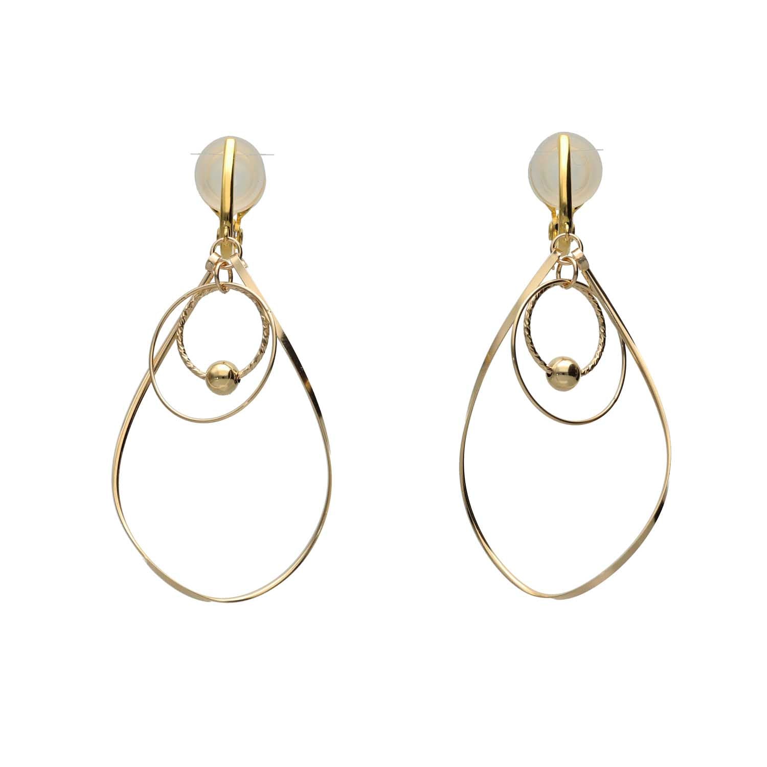 K14GF/SV 歩みの煌めき イヤリング|GFE4166GD