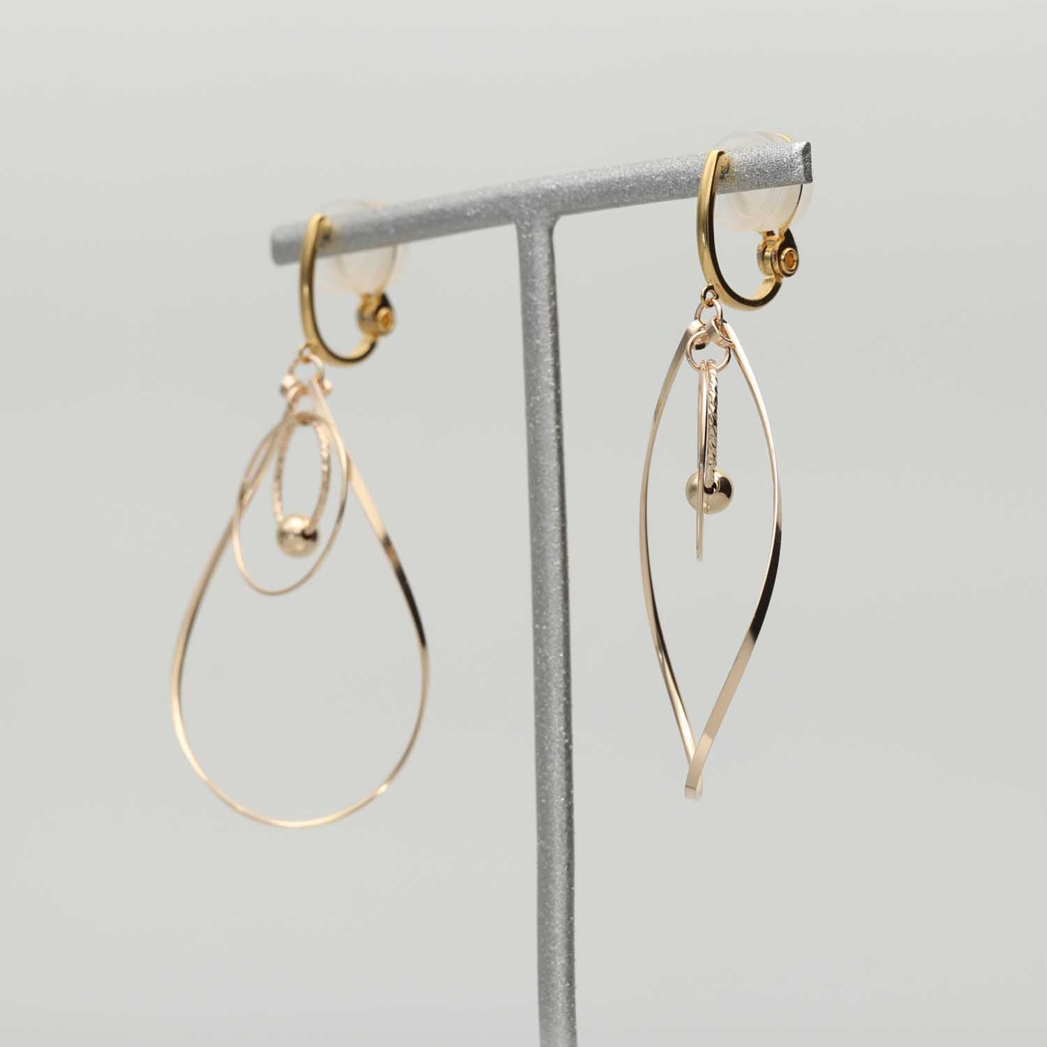 K14GF/SV 歩みの煌めき イヤリング|GFE4166GD