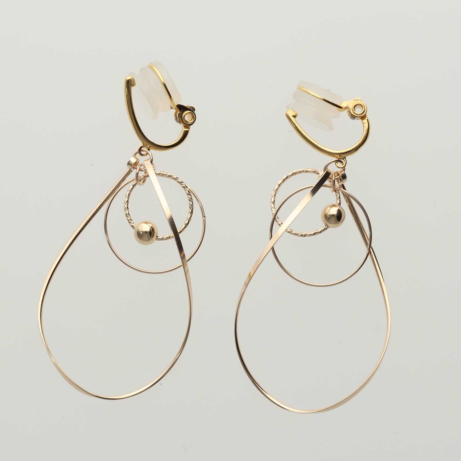 K14GF/SV 歩みの煌めき イヤリング|GFE4166GD