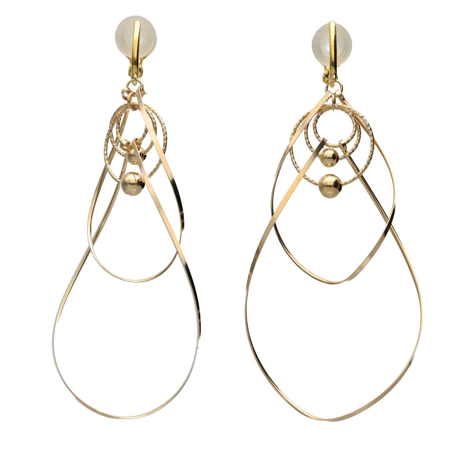 K14GF/SV 歩みの煌めき イヤリング|GFE4167GD