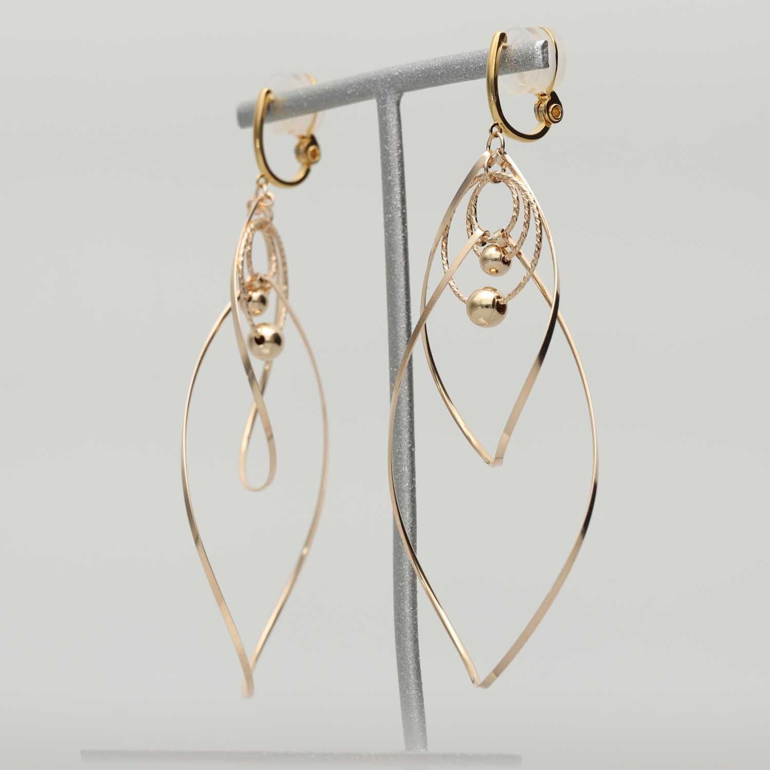 K14GF/SV 歩みの煌めき イヤリング|GFE4167GD