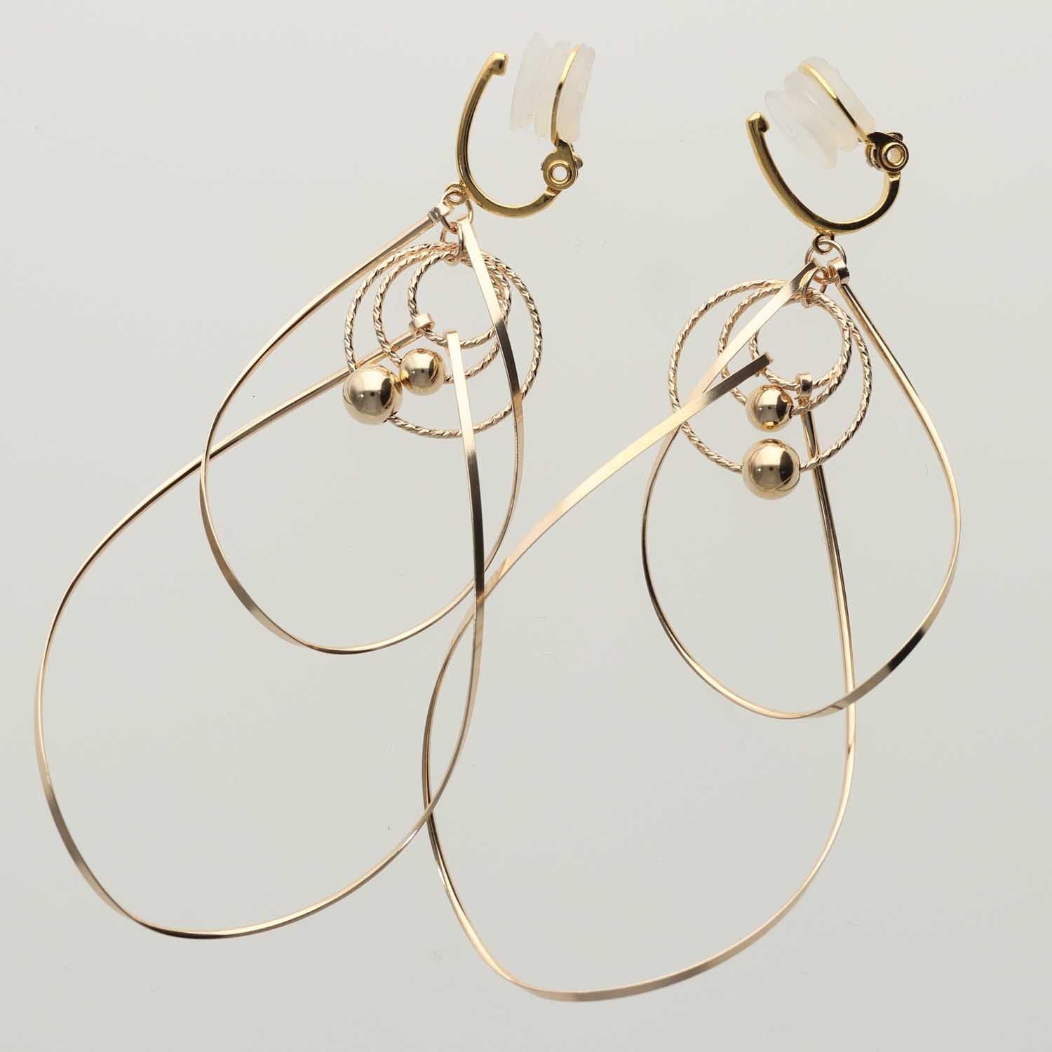 K14GF/SV 歩みの煌めき イヤリング|GFE4167GD