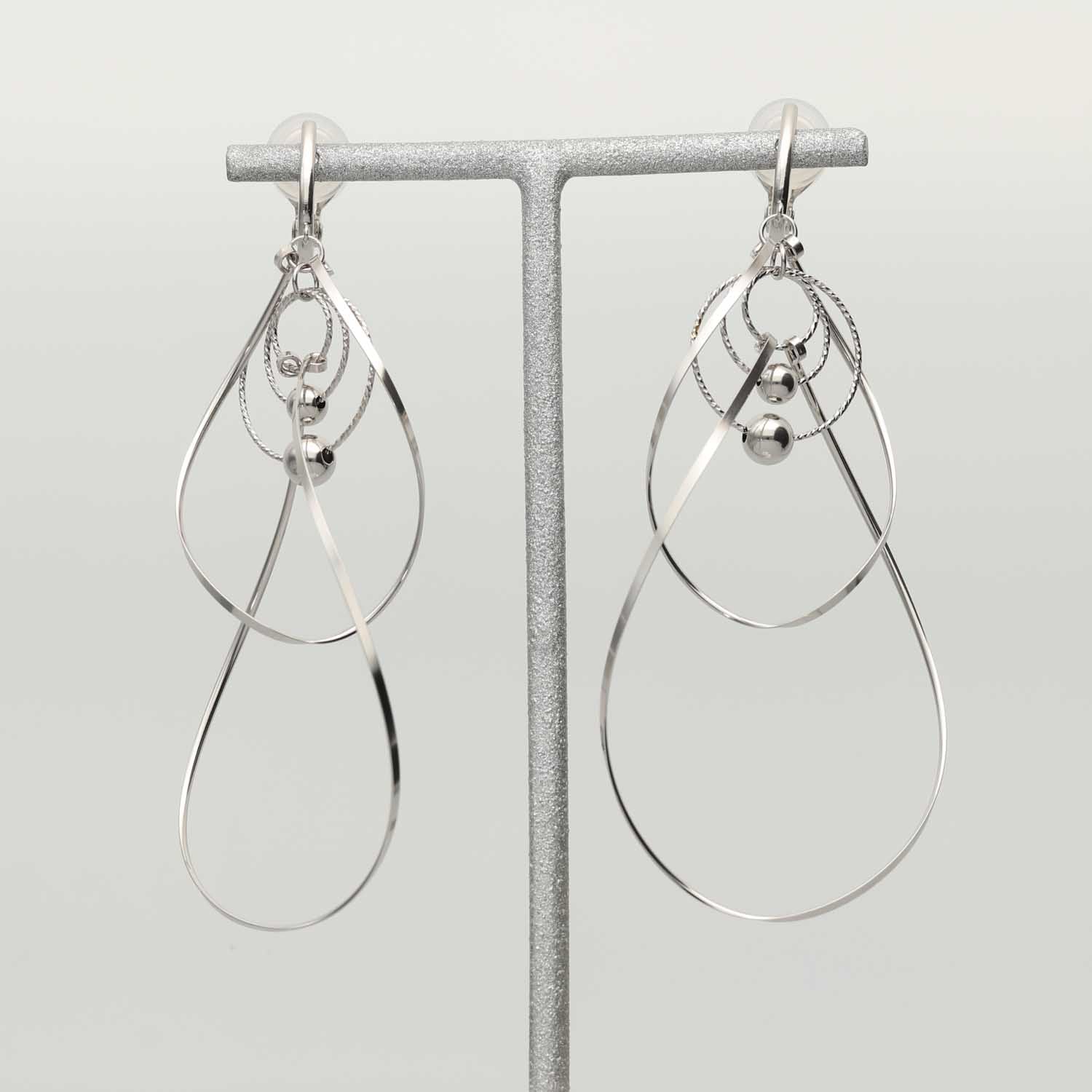 K14GF/SV 変歩みの煌めき イヤリング|GFE4167WH