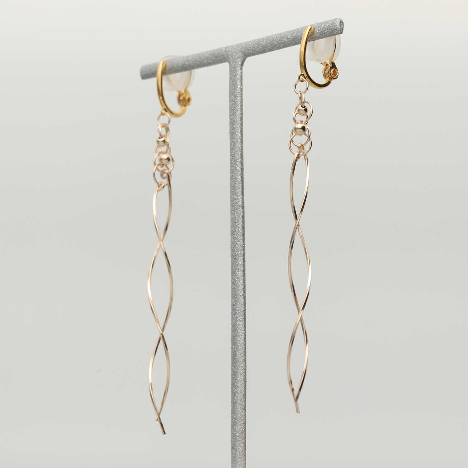 K14GF/SV 道のりの煌めき イヤリング|GFE4168GD