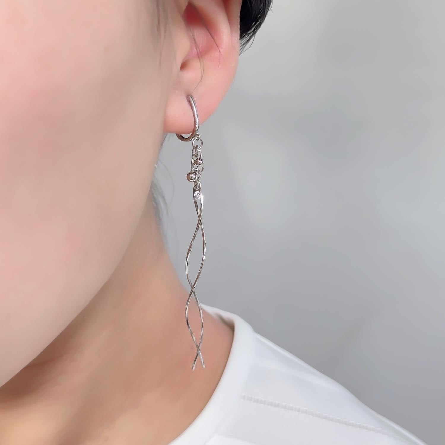 K14GF/SV 道のりの輝き イヤリング|GFE4168WH