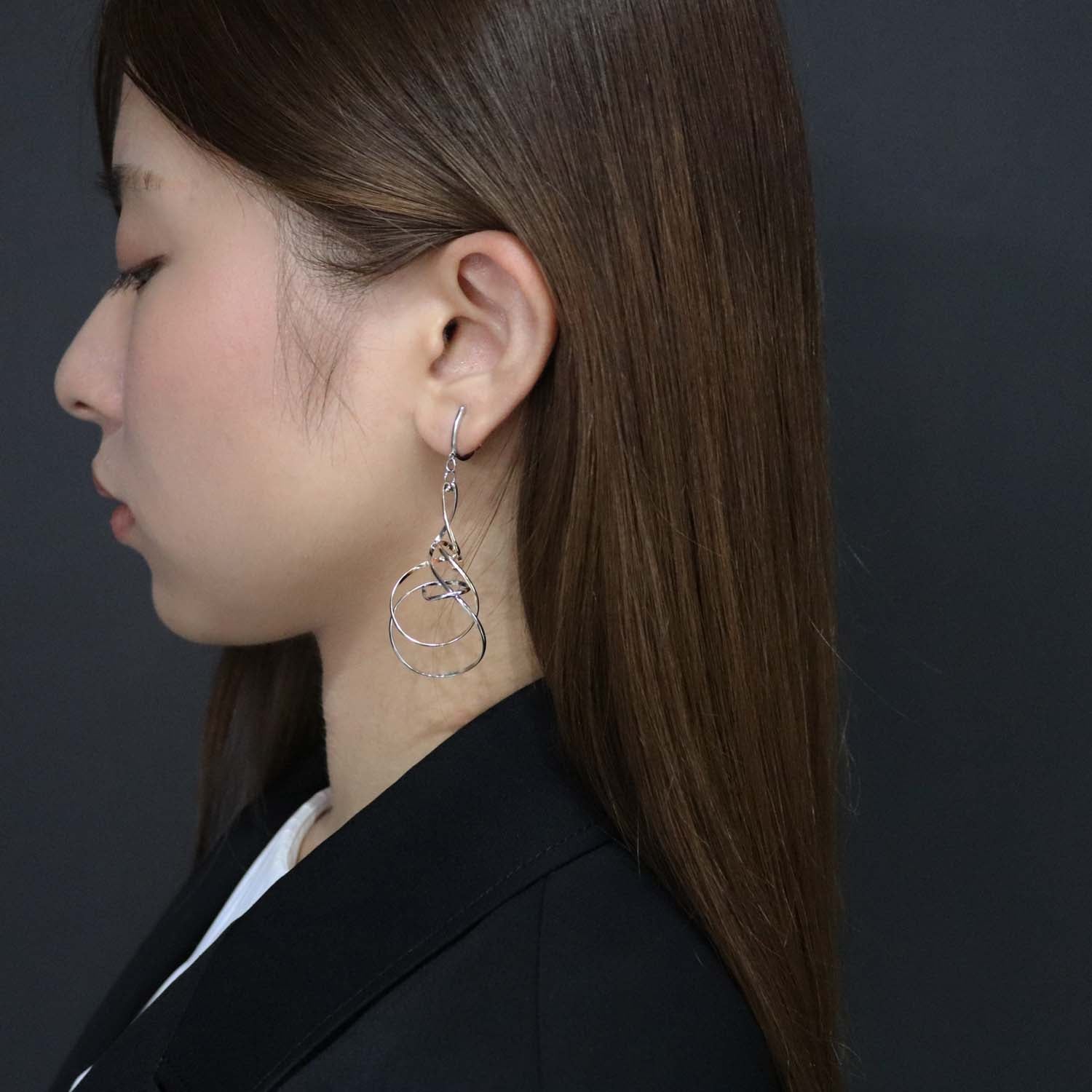 K14GF/SV やわらかな透明感 イヤリング|GFE4170WY