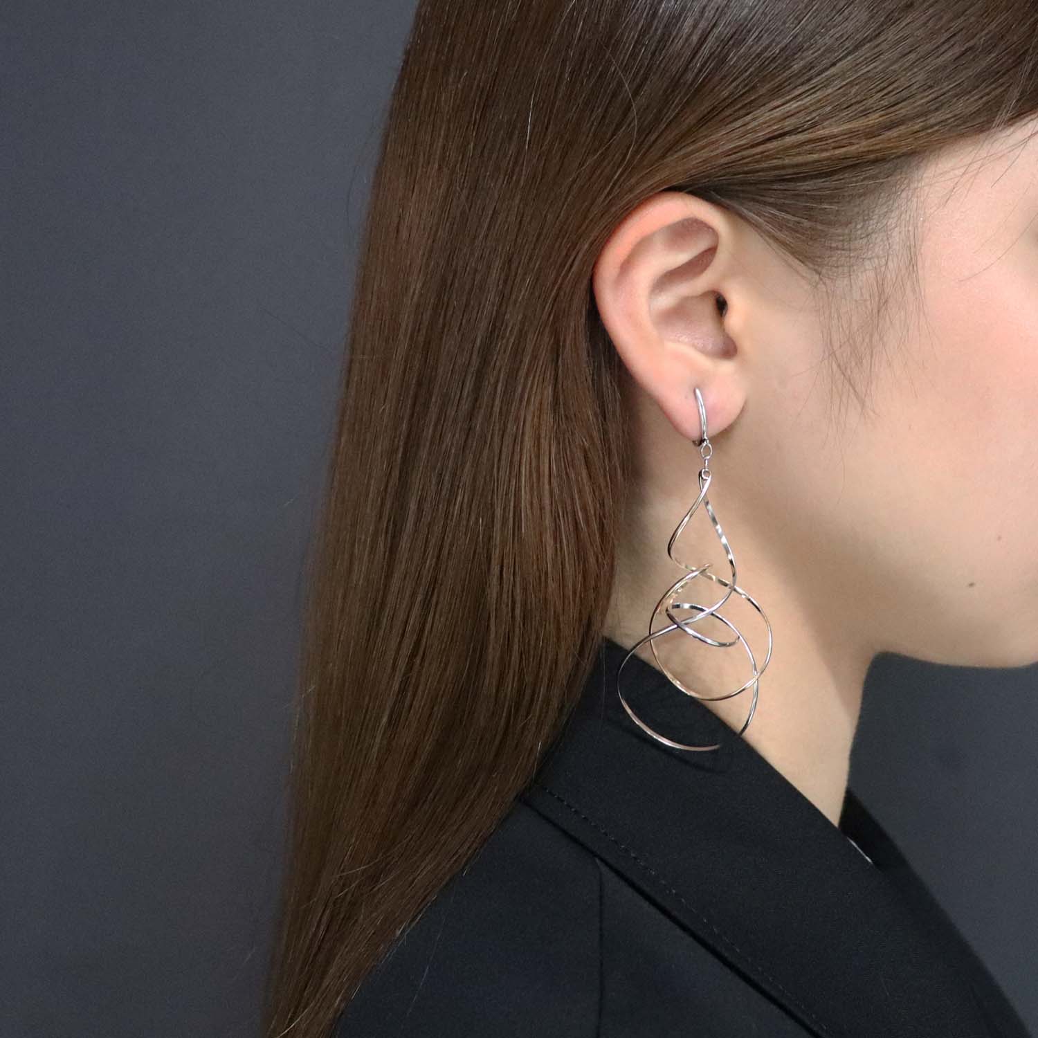 K14GF/SV やわらかな透明感 イヤリング|GFE4171WY