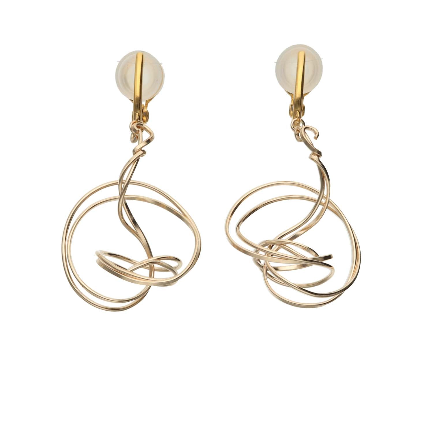 K14GF/SV 輪のゆらぎ イヤリング|GFE4172GD