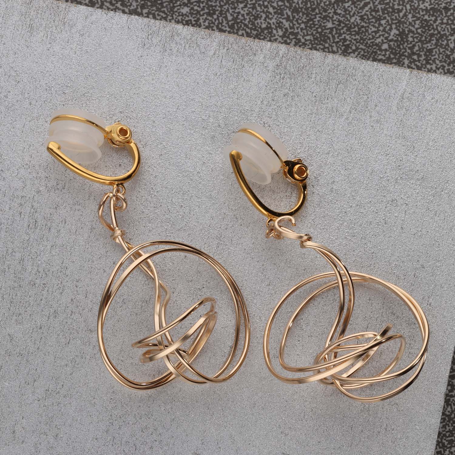 K14GF/SV 輪のゆらぎ イヤリング|GFE4172GD