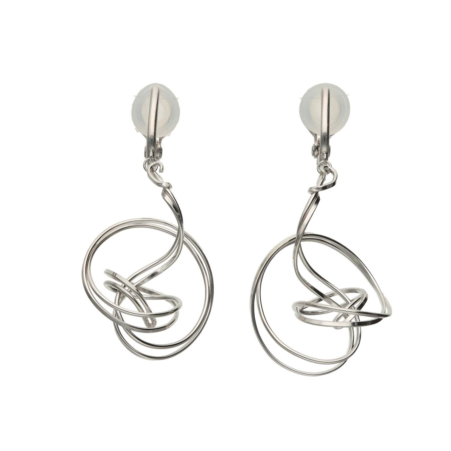 K14GF/SV 輪のゆらぎ イヤリング|GFE4172WH