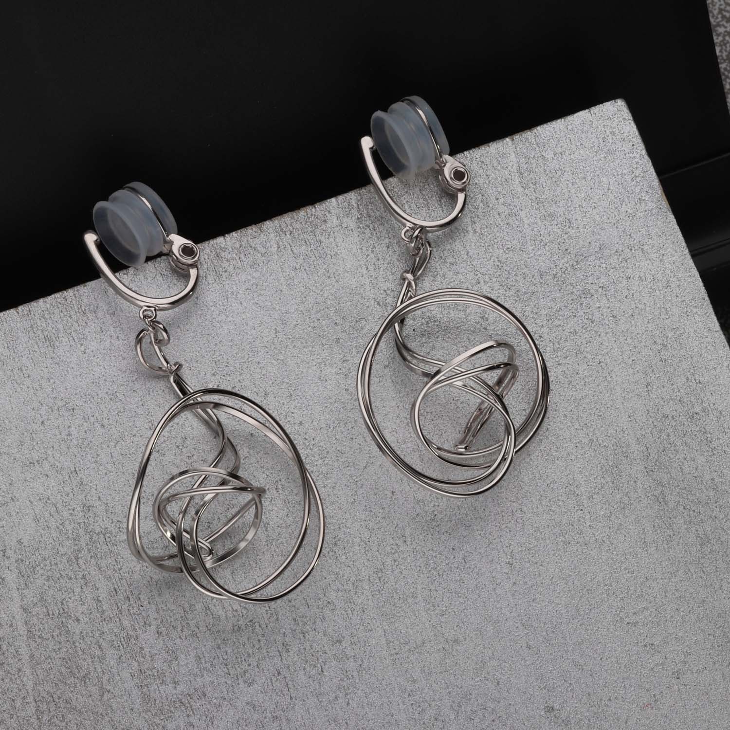 K14GF/SV 輪のゆらぎ イヤリング|GFE4172WH