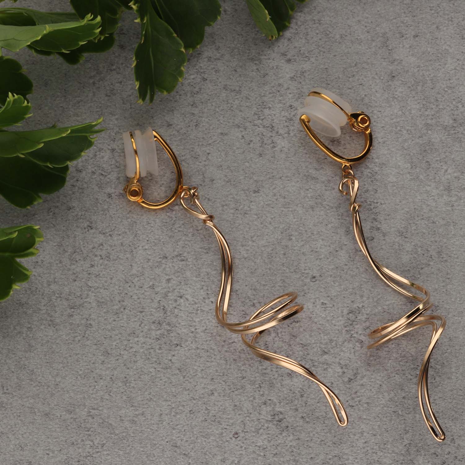 K14GF/SV 巡りのかたち イヤリング|GFE4173GD