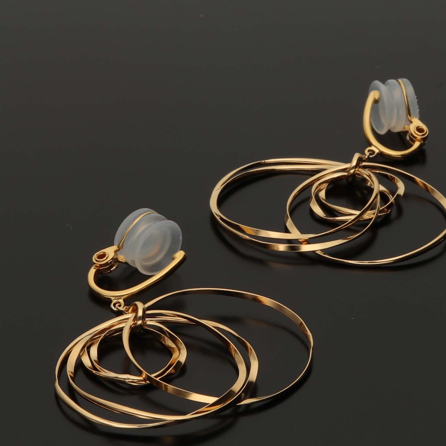 K14GF/SV 波紋のなごみ イヤリング|GFE4175GD