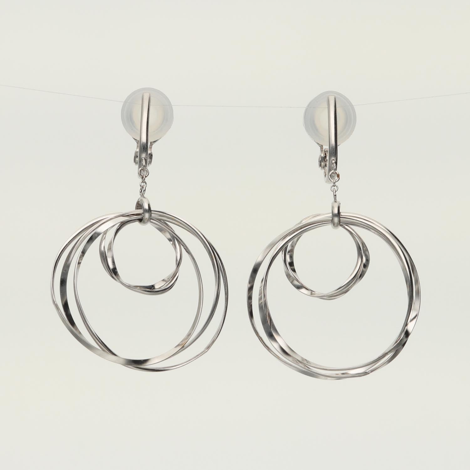 K14GF/SV 波紋のなごみ イヤリング|GFE4175WH