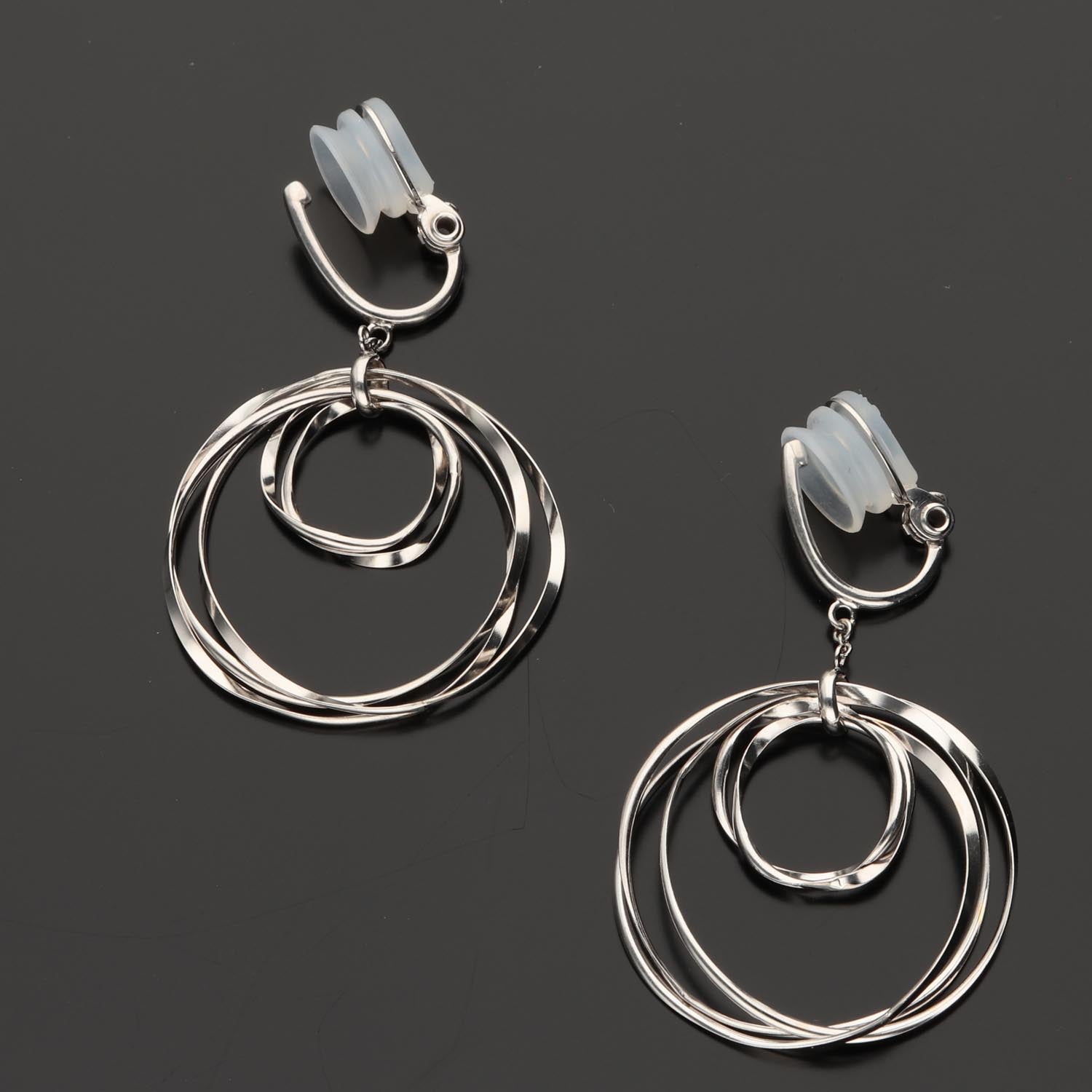 K14GF/SV 波紋のなごみ イヤリング|GFE4175WH