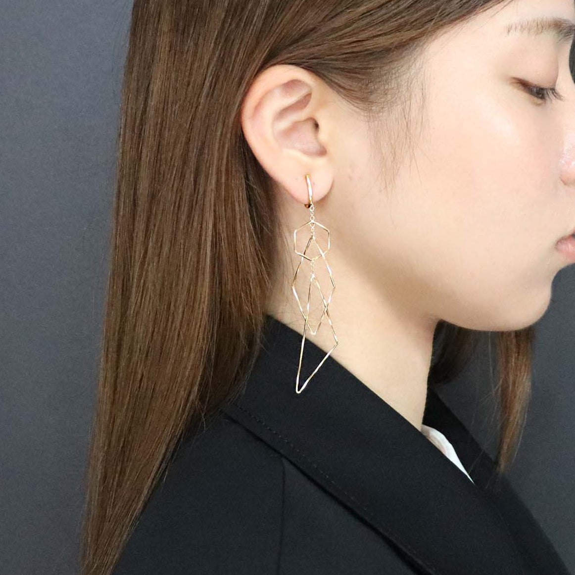 K14GF/SV 陽光の瞬き イヤリング|GFE4178GD