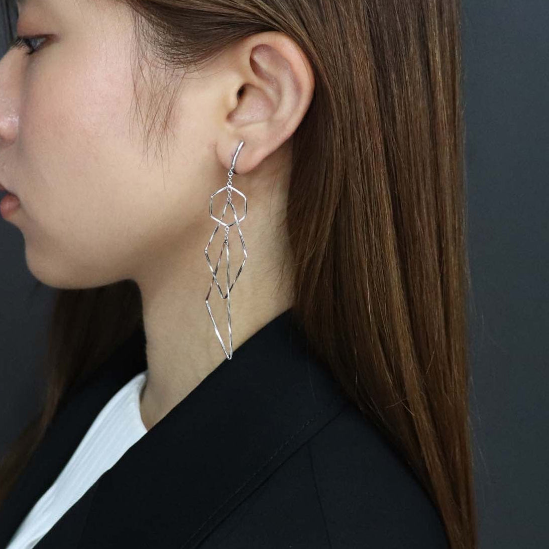 K14GF/SV 陽光の瞬き イヤリング|GFE4178WH