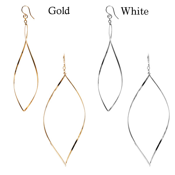 K14GF 大ぶりマーキス ピアス|GFP1125・1125WH