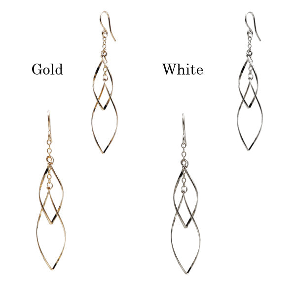 K14GF ダブルマーキス ピアス|GFP1249・1249WH