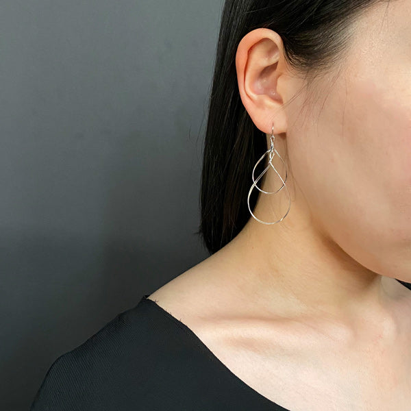 K14GF ダブルドロップ ピアス|GFP1250・1250WH