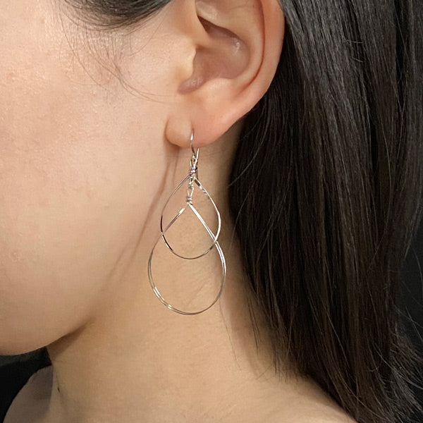 K14GF ダブルドロップ ピアス|GFP1250・1250WH