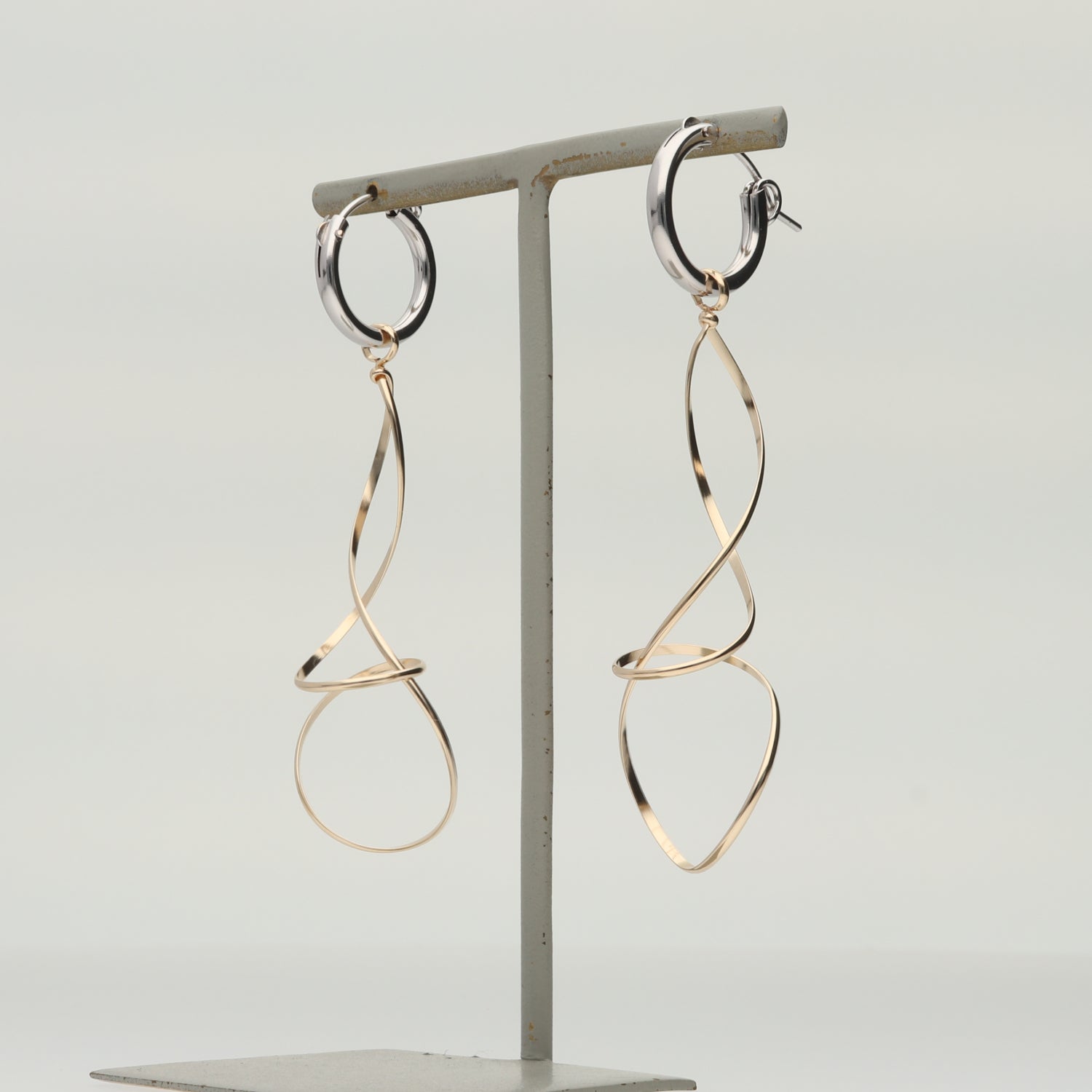 K14GF フープ コンビ ピアス|GFP1273