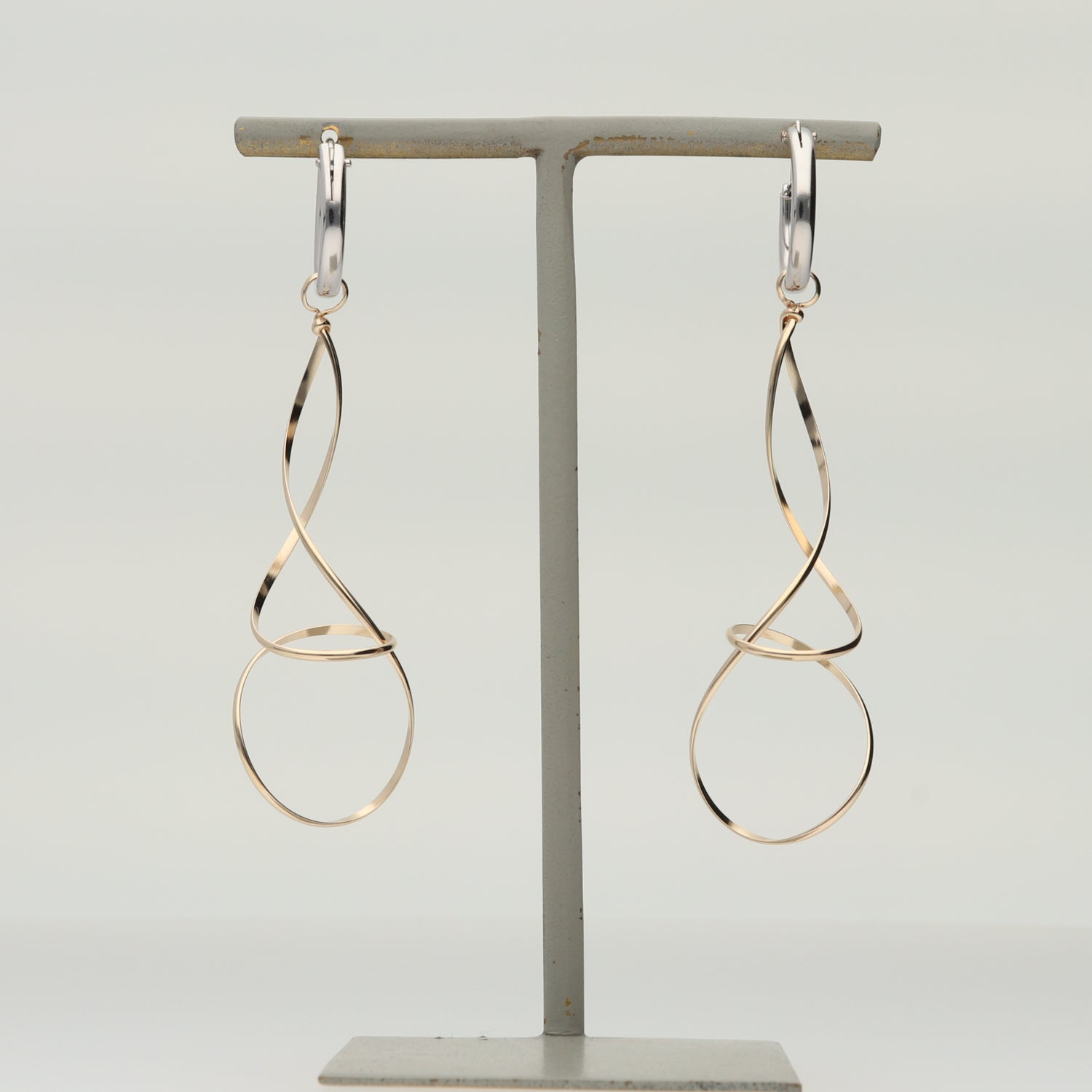 K14GF フープ コンビ ピアス|GFP1273