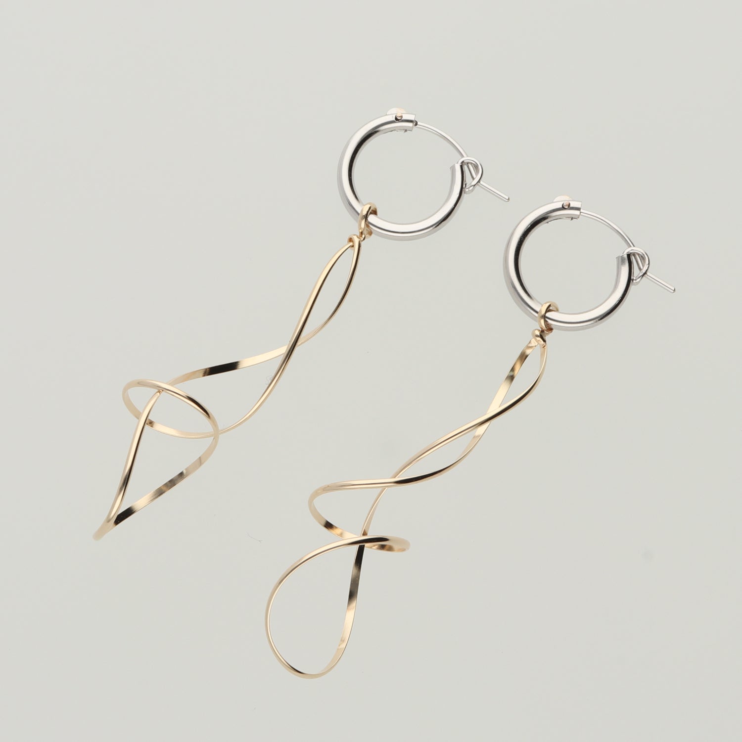 K14GF フープ コンビ ピアス|GFP1273