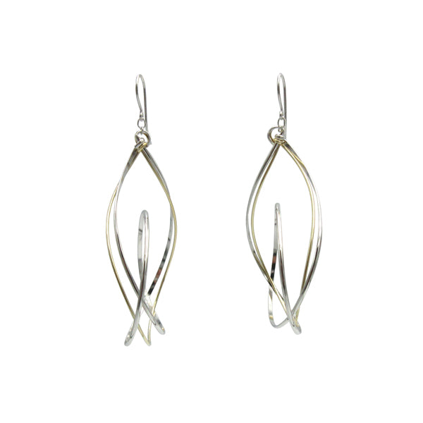 K14GF 美しい弧を描く ピアス|GFP1307WY