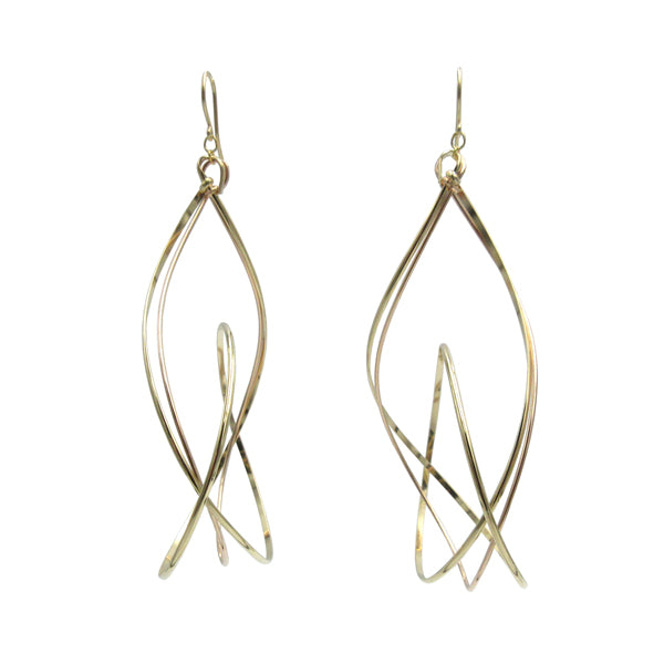 K14GF 美しい弧を描く ピアス|GFP1308PY