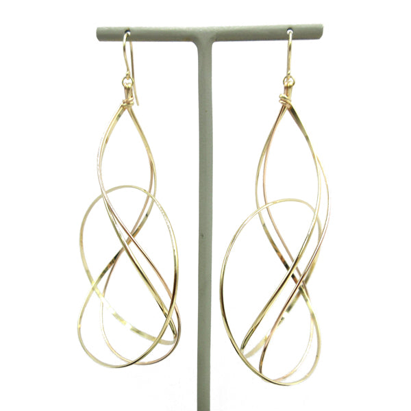 K14GF 美しい弧を描く ピアス|GFP1308PY