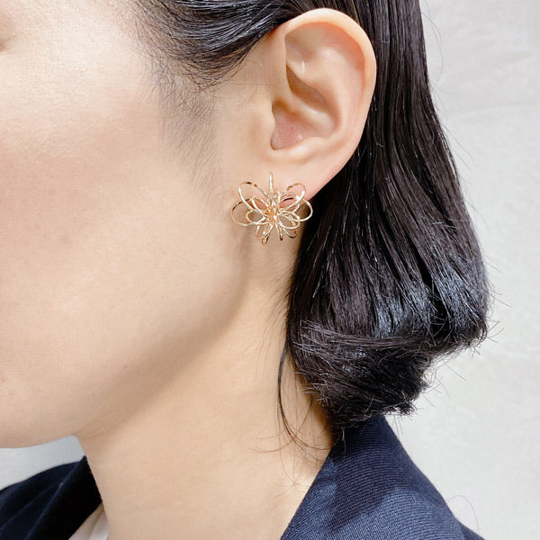 K14GF 鮮やかな花びら ピアス|GFP1310PY