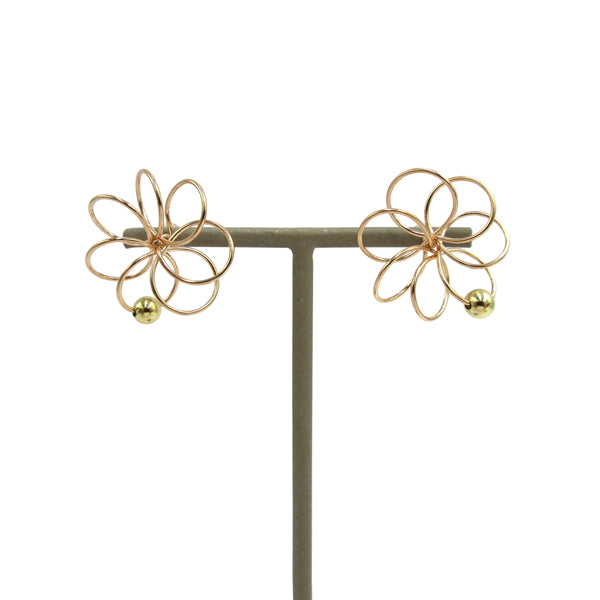 K14GF 鮮やかな花びら ピアス|GFP1312PY