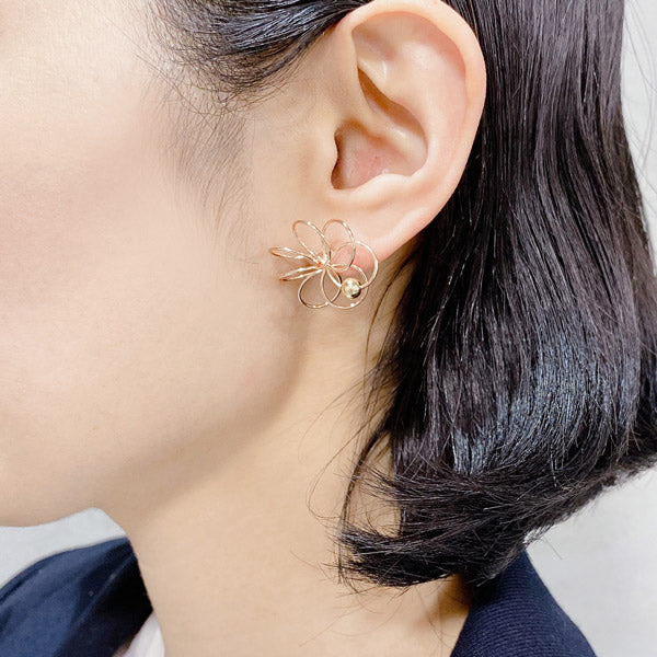 K14GF 鮮やかな花びら ピアス|GFP1312PY