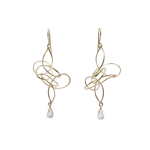 K14GF 淡い涼やかなアメジスト ピアス|GFP1314PY