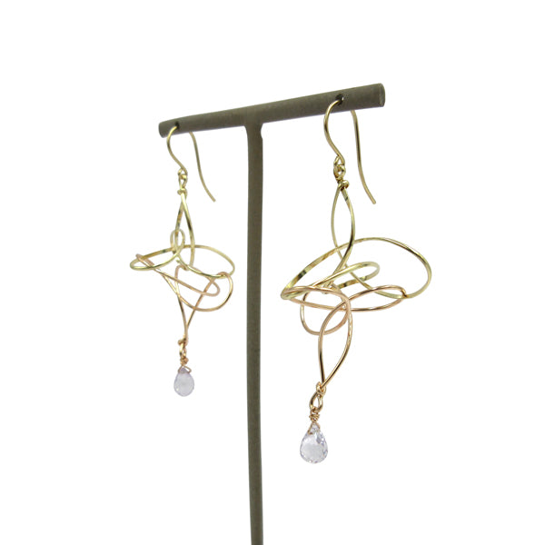 K14GF 淡い涼やかなアメジスト ピアス|GFP1314PY