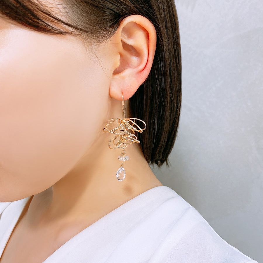 K14GF 煌めくシャンデリア ピアス|GFP1323