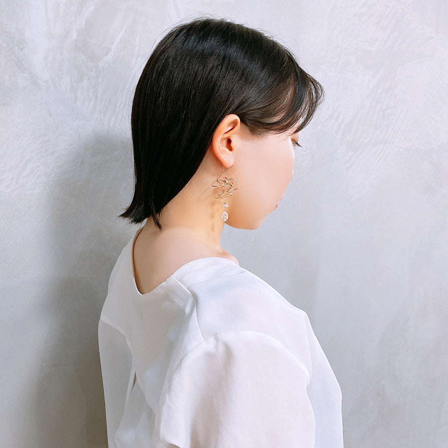 K14GF 煌めくシャンデリア ピアス|GFP1323