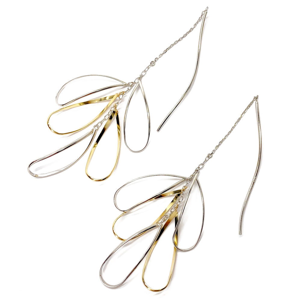 K14GF 軽やかに羽ばたく アメリカンピアス|GFP1327YW