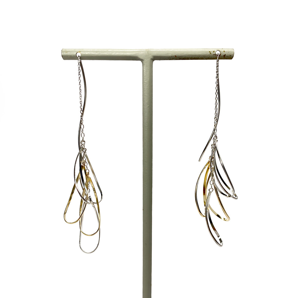 K14GF 軽やかに羽ばたく アメリカンピアス|GFP1327YW